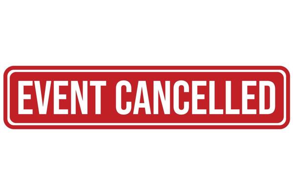Event Cancelled Rubber Stamp Seal Vector