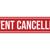 Event Cancelled Rubber Stamp Seal Vector