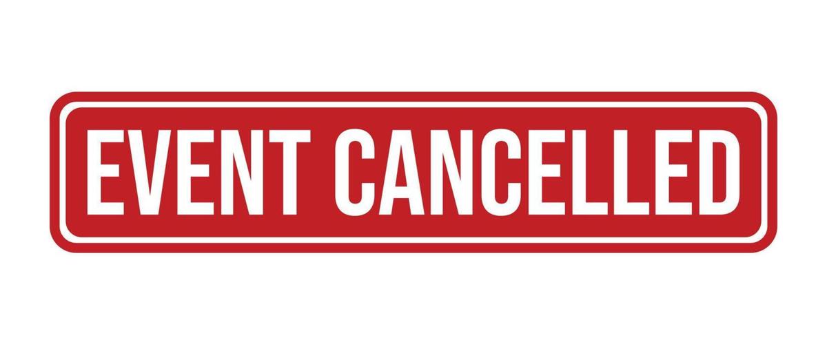 Event Cancelled Rubber Stamp Seal Vector