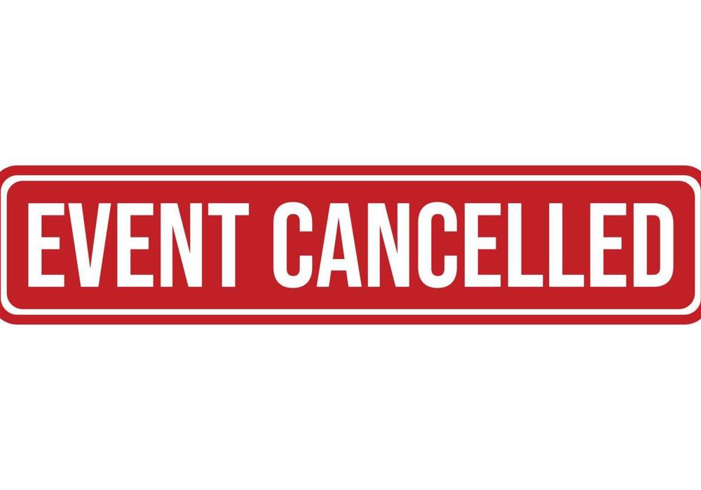 Event Cancelled Rubber Stamp Seal Vector